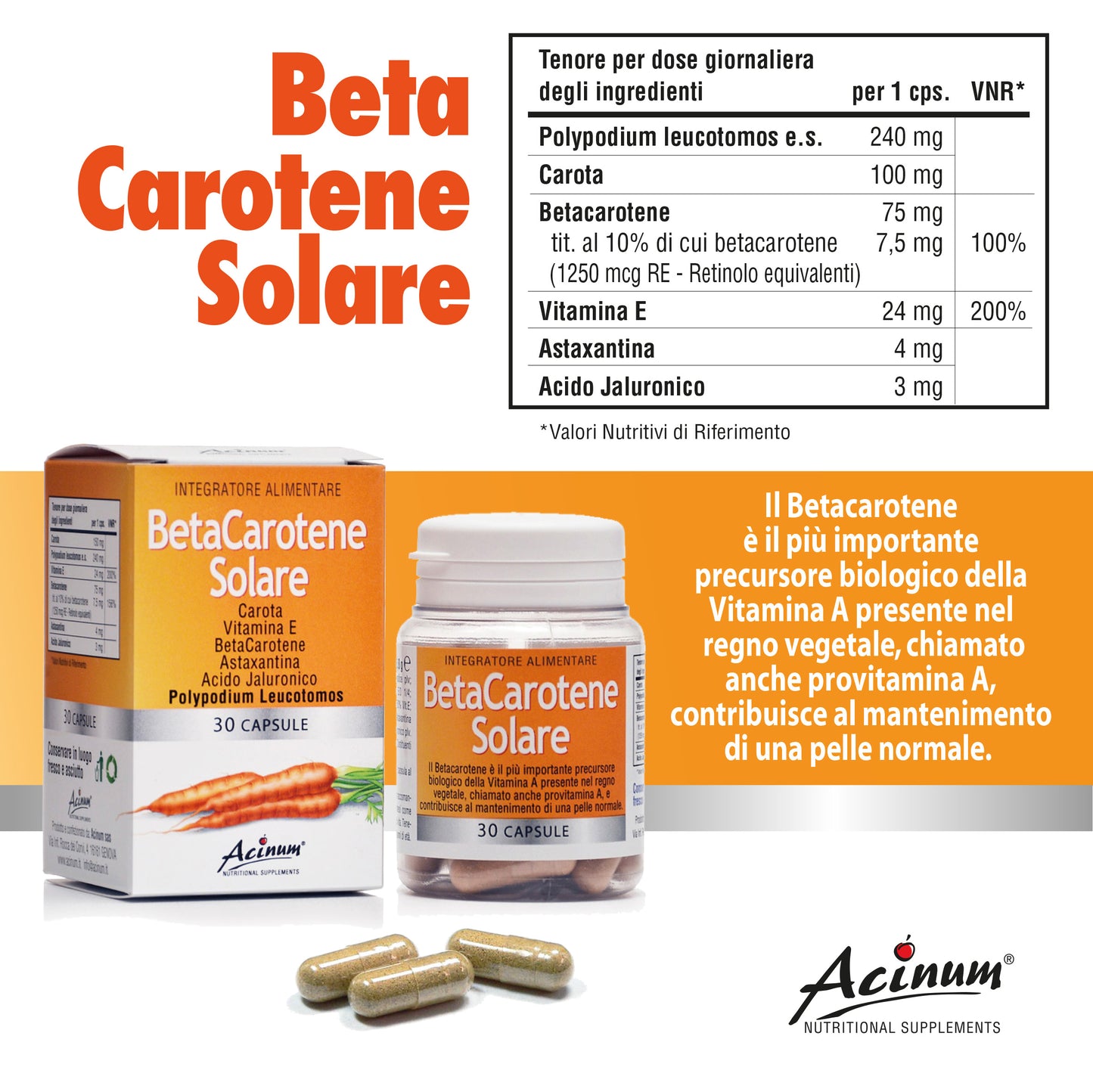 Beta-Carotene Solare